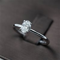 Fabriano - Piazza del Comune 25 - Ring Lux Gioielli Woman in White Gold Diamante 0.51 Ct ANL3544;051;Q;BI - ANL3544;051;Q;BI